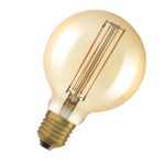 Osram Vintage 1906 LED E27 Globe Filament Goud 95mm 5.8W 470lm - 822 Zeer Warm Wit | Dimbaar