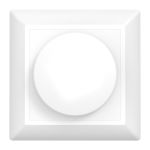 Noxion Roteerbare afdekplaat voor LED Dimmer | Zachte Rand - Wit