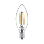Philips MASTER Value LED Kaars E14 Filament Helder 3.4W 470lm - 927 | Beste Kleurweergave - Dimbaar – Vervangt 40W