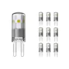 Voordeelpak 10x Noxion LED Bolt G9 1.9W 827 | Zeer Warm Wit - Vervangt 21W