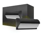 LED Wandlamp Zwart 12W 1200lm - 840 Koel Wit | IP54